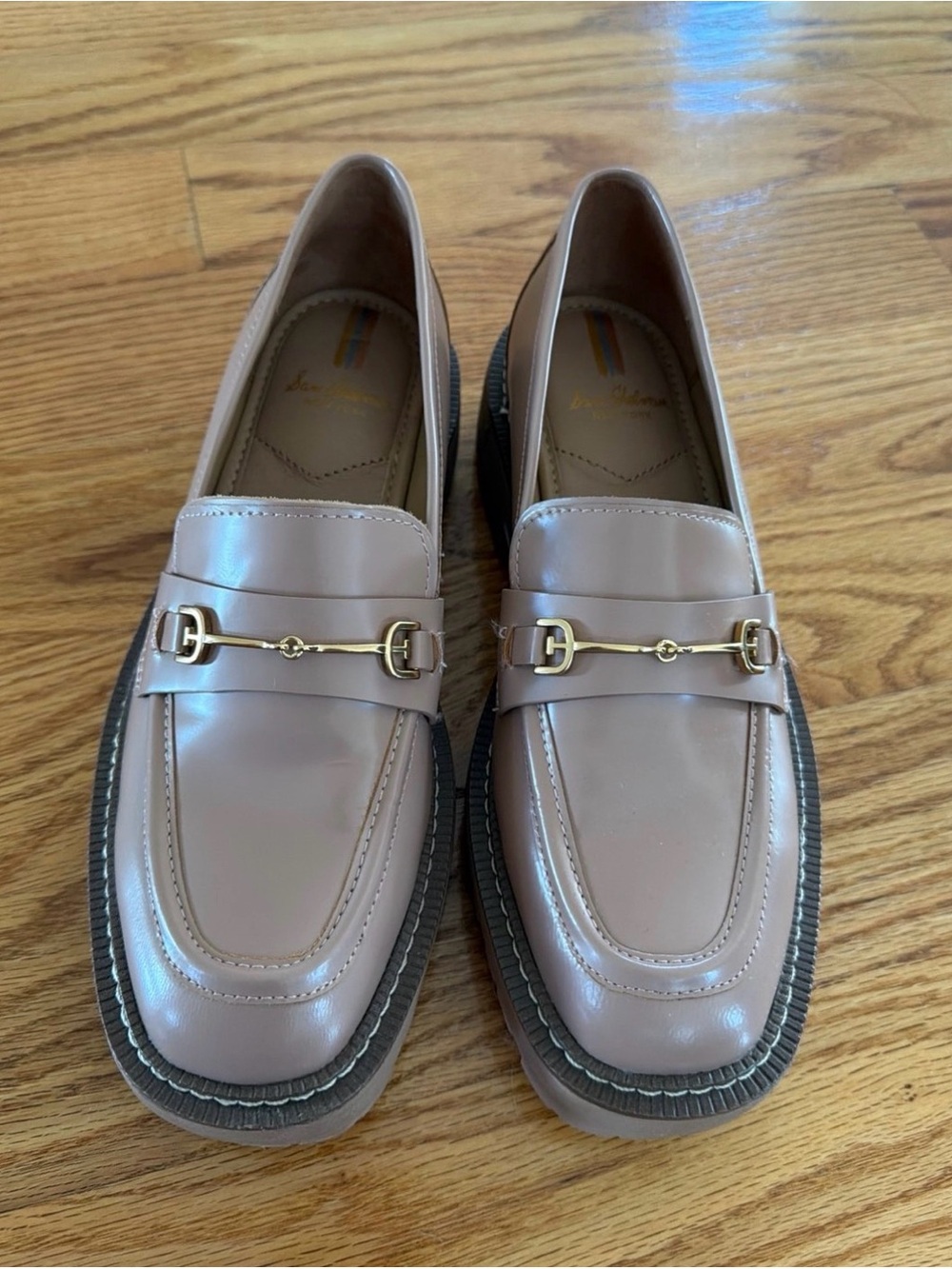 Sam Edelman LAURS LUG Sole Loafer Chunky Platform Flats Sz 8